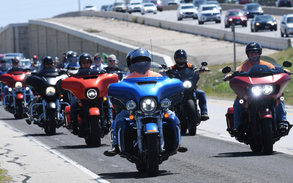Hundreds of bikers ride in 9/11 memorial